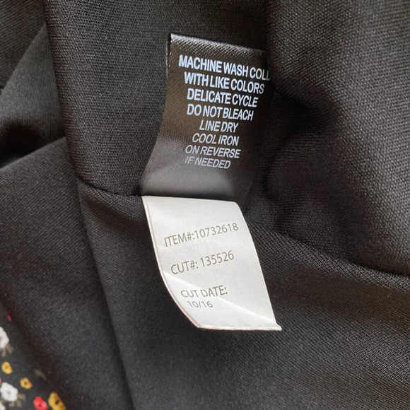 Torrid Women's Size 12 Balloon Sleeve Floral Print Georgette V-Neck Mini Dress - Picture 15 of 15